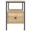 VidaXL (sonoma oak) vidaXL Bedside Cabinets Nightstand Bedside Table 2 pcs Black Engineered Wood 7