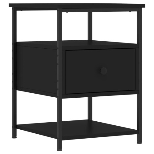VidaXL (black) vidaXL Bedside Cabinets Nightstand Bed Table 2 pcs Brown Oak Engineered Wood 2