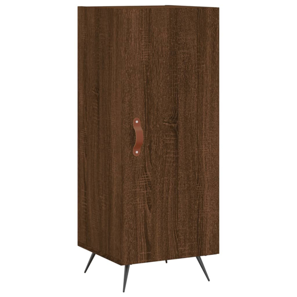 Vidaxl (Brown Oak) Sideboard Storage Cabinet Side Cabinet Cupboard White Engineered Wood
