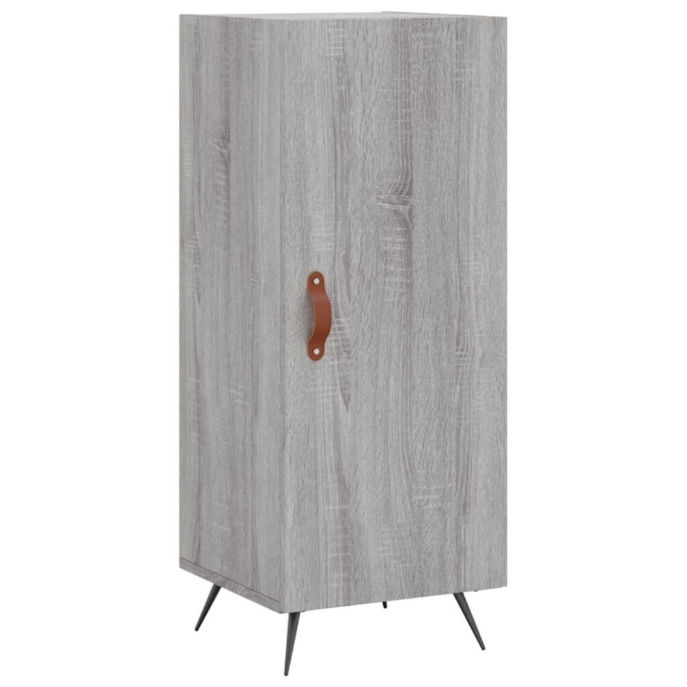 (grey sonoma) vidaXL Sideboard Storage Cabinet Side Cabinet Cupboard White Engineered Wood