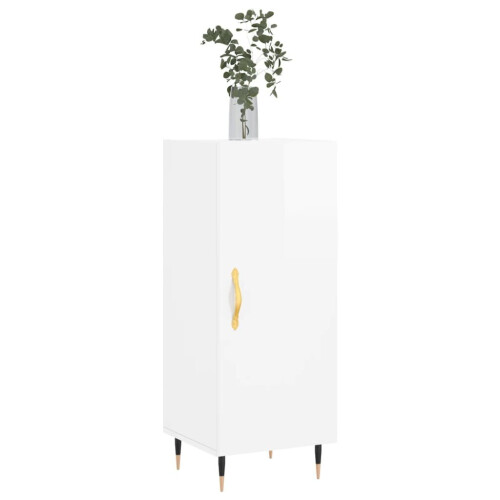 VidaXL (high gloss white) vidaXL Sideboard Storage Cabinet Side Cabinet Cupboard White Engineered Wood 2