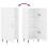 VidaXL (high gloss white) vidaXL Sideboard Storage Cabinet Side Cabinet Cupboard White Engineered Wood 9