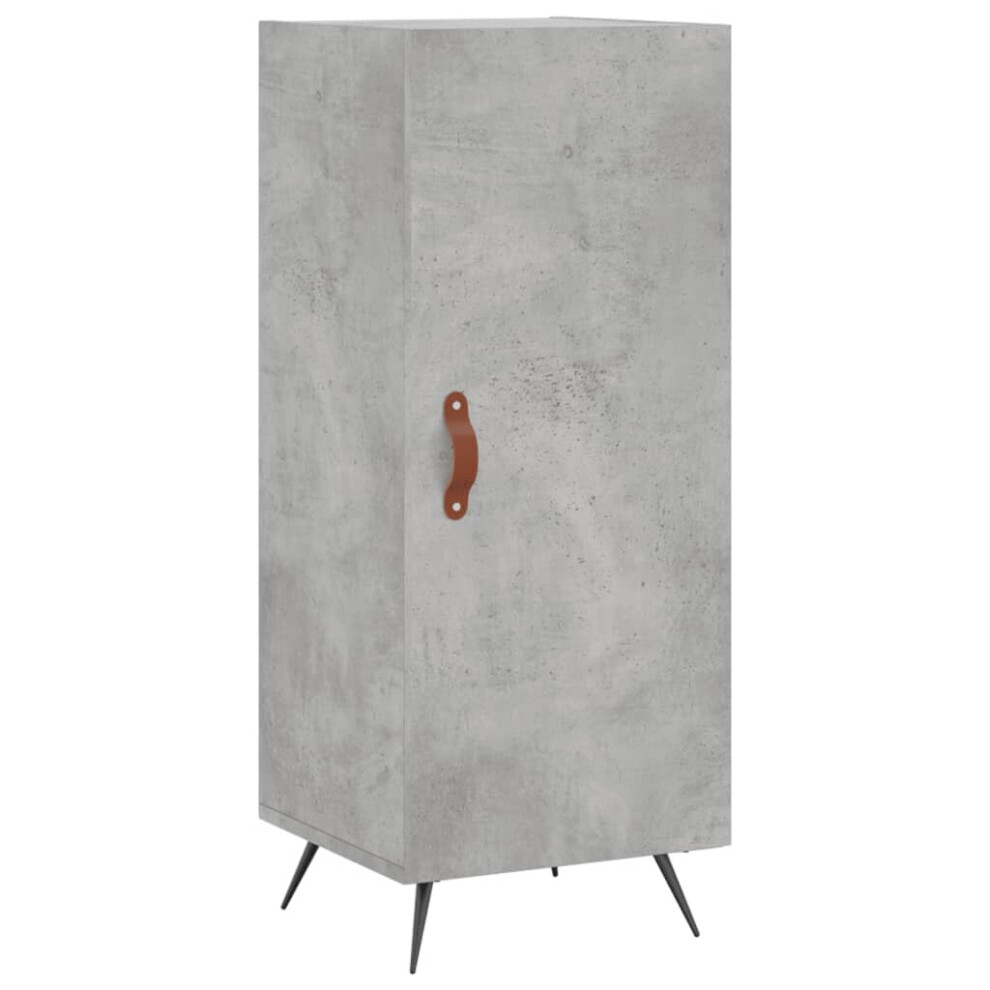 Vidaxl (Concrete Grey) Sideboard Storage Cabinet Side Cabinet Cupboard White Engineered Wood