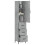 VidaXL (concrete grey) vidaXL Highboard Sideboard Storage Cabinet High Gloss White Engineered Wood 3