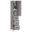 VidaXL (grey sonoma) vidaXL Highboard Sideboard Storage Cabinet High Gloss White Engineered Wood 3
