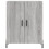 VidaXL (grey sonoma) vidaXL Highboard Sideboard Storage Cabinet High Gloss White Engineered Wood 8