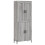 VidaXL (grey sonoma) vidaXL Highboard Sideboard Storage Cabinet High Gloss White Engineered Wood 2