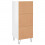 VidaXL (high gloss white) vidaXL Sideboard Storage Cabinet Side Cabinet Cupboard White Engineered Wood 8