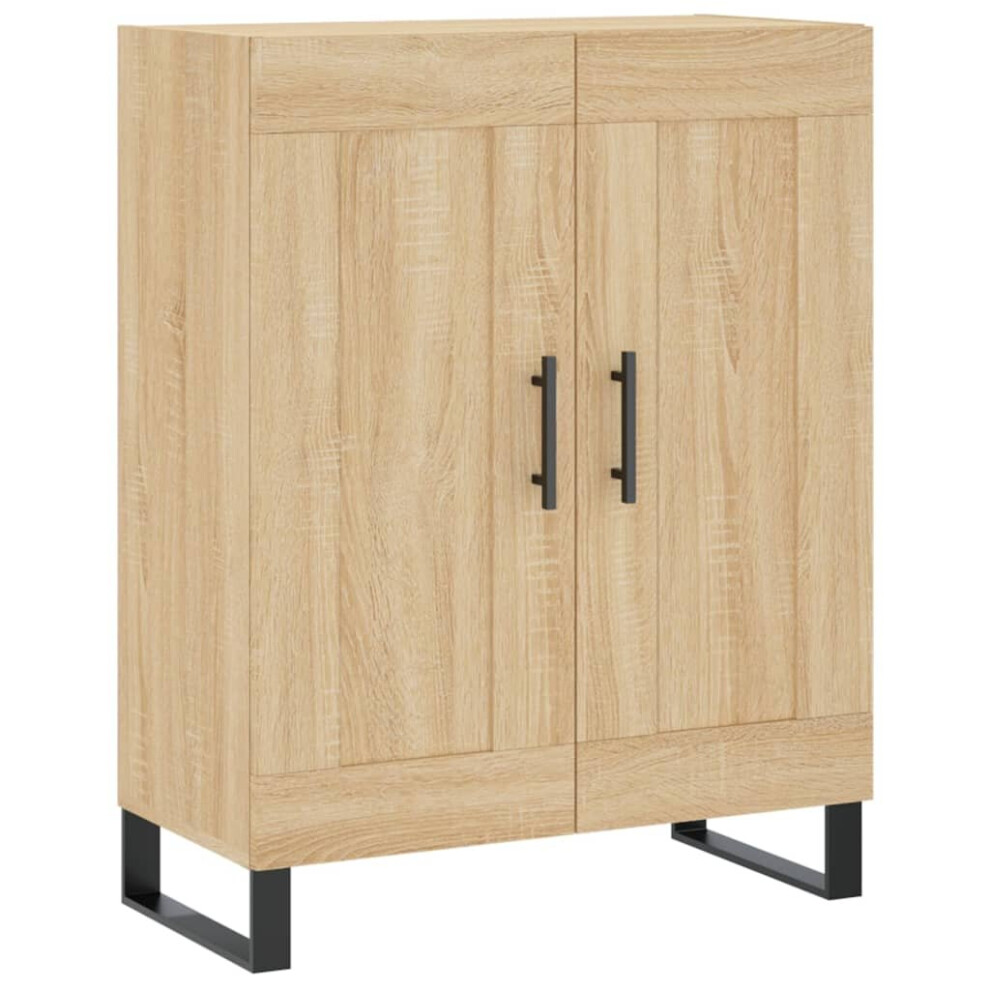 Vidaxl (Sonoma Oak) Sideboard Storage Cabinet Side Cabinet Cupboard White Engineered Wood