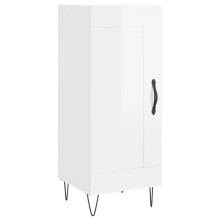 (high gloss white) vidaXL Sideboard Storage Cabinet Side Cabinet Cupboard White Engineered Wood