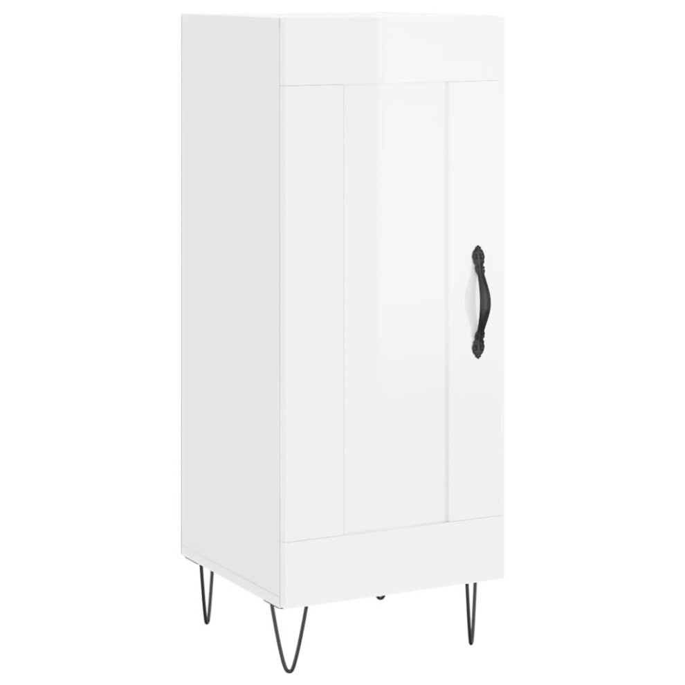 Vidaxl (High Gloss White) Sideboard Storage Cabinet Side Cabinet Cupboard White Engineered Wood
