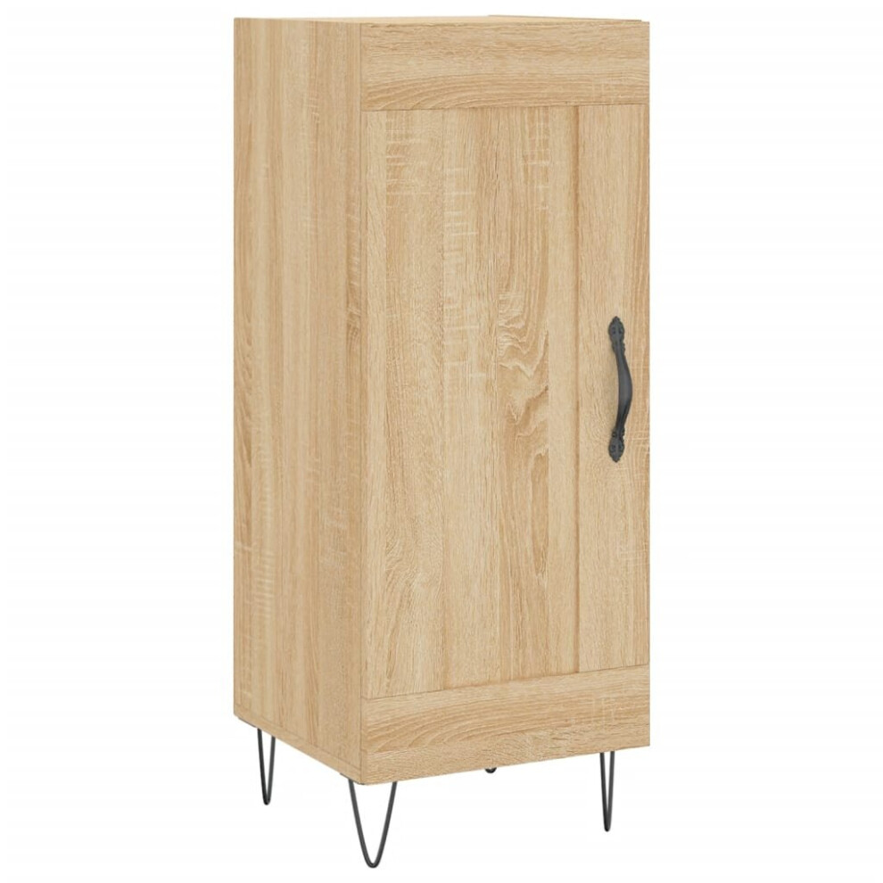 VIDAXL Sideboard - Sonoma Oak - Narrow - 90 x 34.5 x 34cm - Brown - Image 3