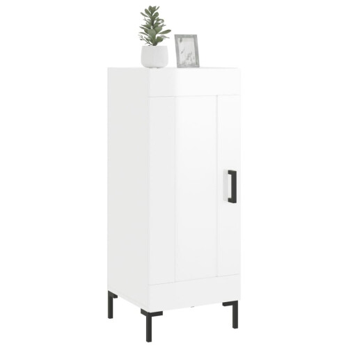 VidaXL (high gloss white) vidaXL Sideboard Storage Cabinet Side Cabinet Cupboard White Engineered Wood 2