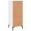 VidaXL (high gloss white) vidaXL Sideboard Storage Cabinet Side Cabinet Cupboard White Engineered Wood 8
