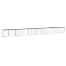 (light grey, 1003 x 98 x 90 cm) vidaXL Chicken Cage Farm Chicken Coop with Roof Anthracite Galvanised Steel
