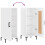 VidaXL (high gloss white) vidaXL Sideboard Storage Cabinet Side Cabinet Cupboard White Engineered Wood 9