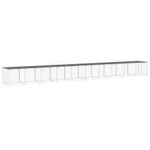 (anthracite, 1003 x 98 x 90 cm) vidaXL Chicken Cage Farm Chicken Coop with Roof Anthracite Galvanised Steel