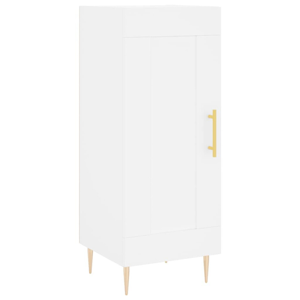 Vidaxl (White) Sideboard Storage Cabinet Side Cabinet Cupboard Engineered Wood White