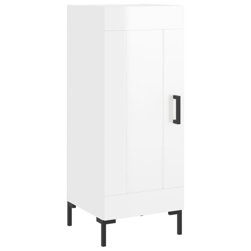 (high gloss white) vidaXL Sideboard Storage Cabinet Side Cabinet Cupboard White Engineered Wood