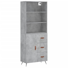 (concrete grey, 1 door 3 drawers) vidaXL Highboard Sideboard Storage Cabinet Cupboard Cabinet Engineered Wood