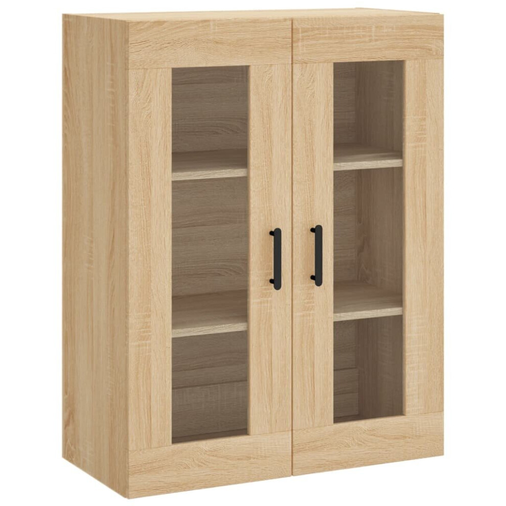 Vidaxl (Sonoma Oak) Wall Mounted Cabinet Bathroom Cabinet Storage Hanging Wall Cabinet