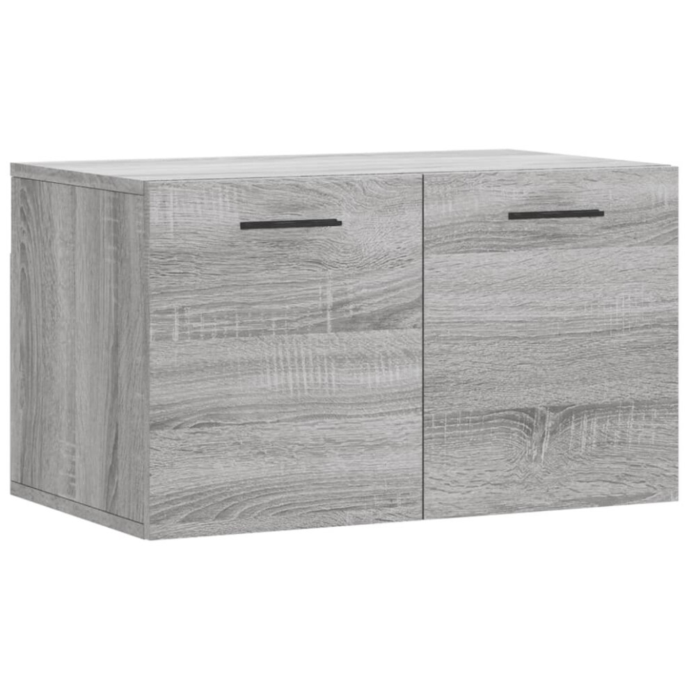 (grey sonoma, 60 x 36.5 x 35 cm) vidaXL Wall Cabinet Storage Cabinet Display Cabinet White Engineered Wood