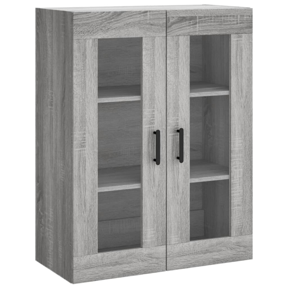 Vidaxl (Grey Sonoma) Wall Mounted Cabinet Bathroom Cabinet Storage Hanging Wall Cabinet