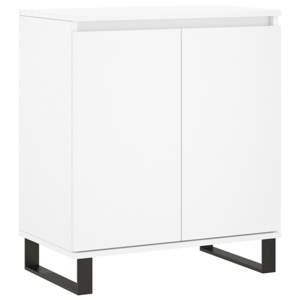 Vidaxl (White) Sideboard Storage Cabinet Side Cabinet Cupboard Engineered Wood White
