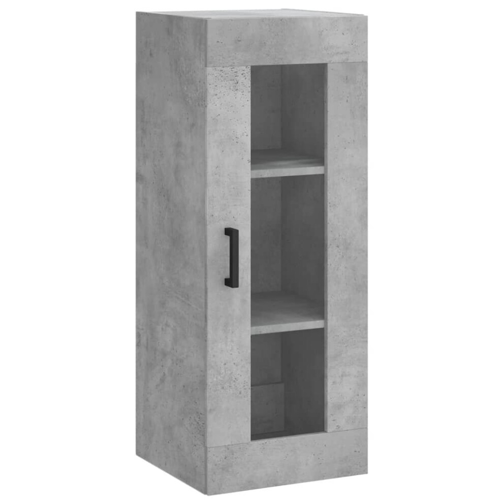 (concrete grey) vidaXL Wall Mounted Cabinet Bathroom Cabinet Storage Cabinet Cupboard White