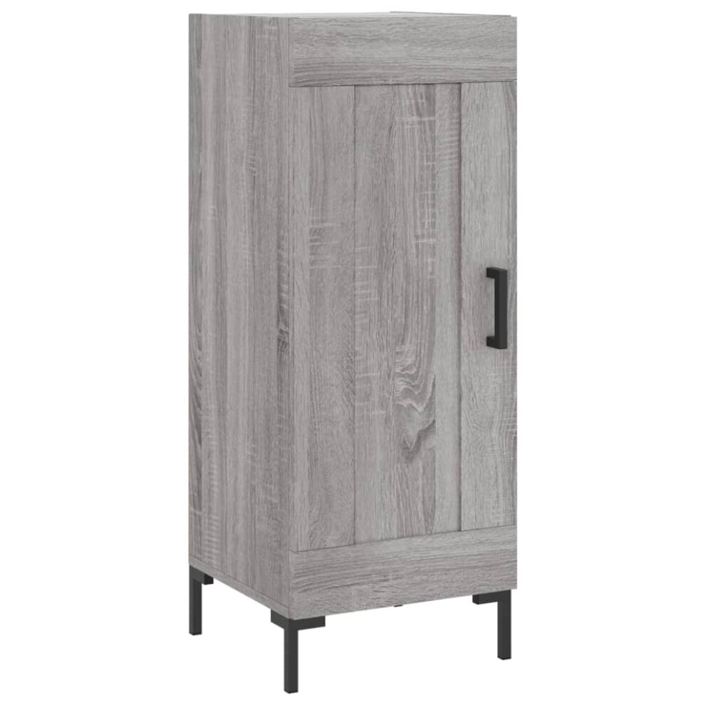 (grey sonoma) vidaXL Sideboard Storage Cabinet Side Cabinet Cupboard White Engineered Wood