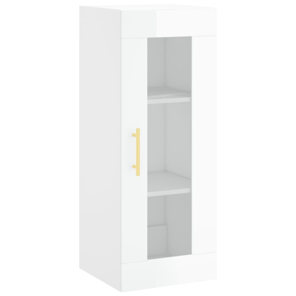 (high gloss white) vidaXL Wall Mounted Cabinet Bathroom Cabinet Storage Cabinet Cupboard White