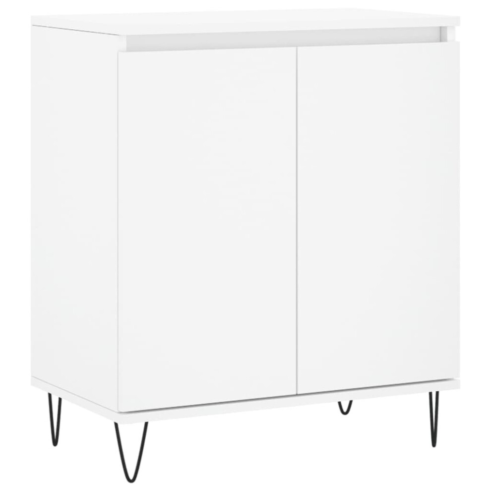 (white) vidaXL Sideboard Storage Cabinet Side Cabinet Cupboard White Engineered Wood