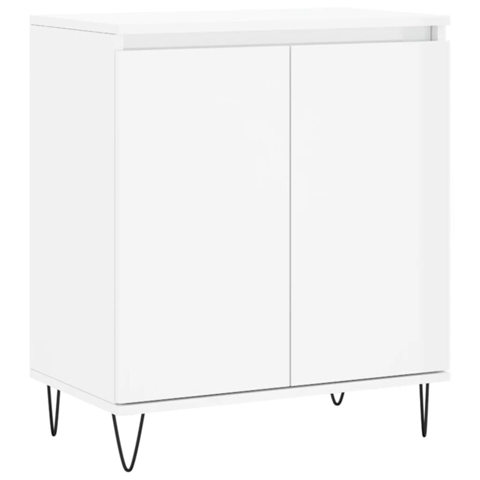 (high gloss white) vidaXL Sideboard Storage Cabinet Side Cabinet Cupboard White Engineered Wood