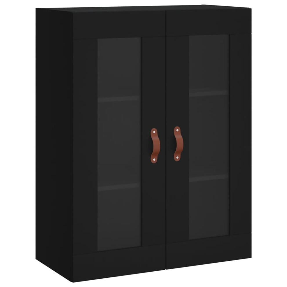 Vidaxl (Black) Wall Mounted Cabinet Bathroom Cabinet Storage Hanging Wall Cabinet