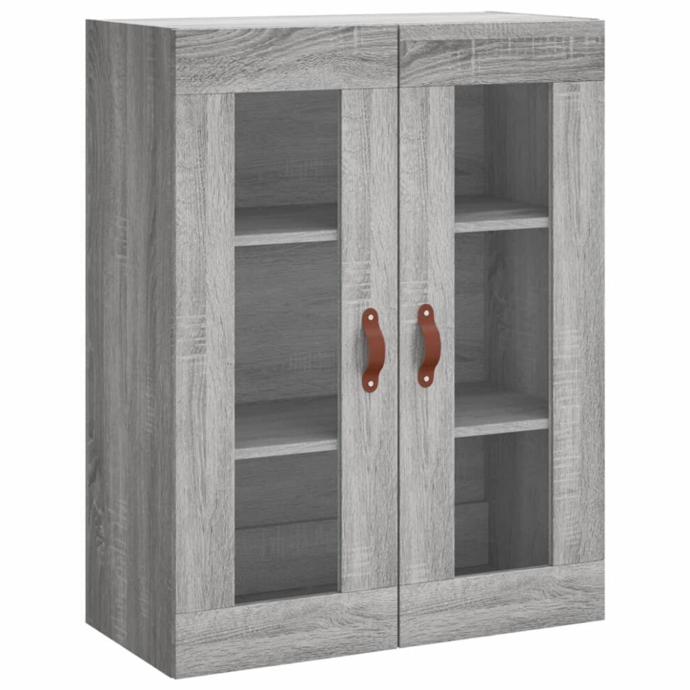 Vidaxl (Grey Sonoma) Wall Mounted Cabinet Bathroom Cabinet Storage Hanging Wall Cabinet