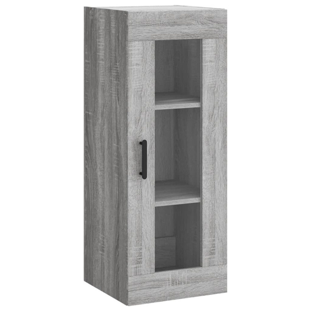 Vidaxl (Grey Sonoma) Wall Mounted Cabinet Bathroom Cabinet Storage Cabinet Cupboard White