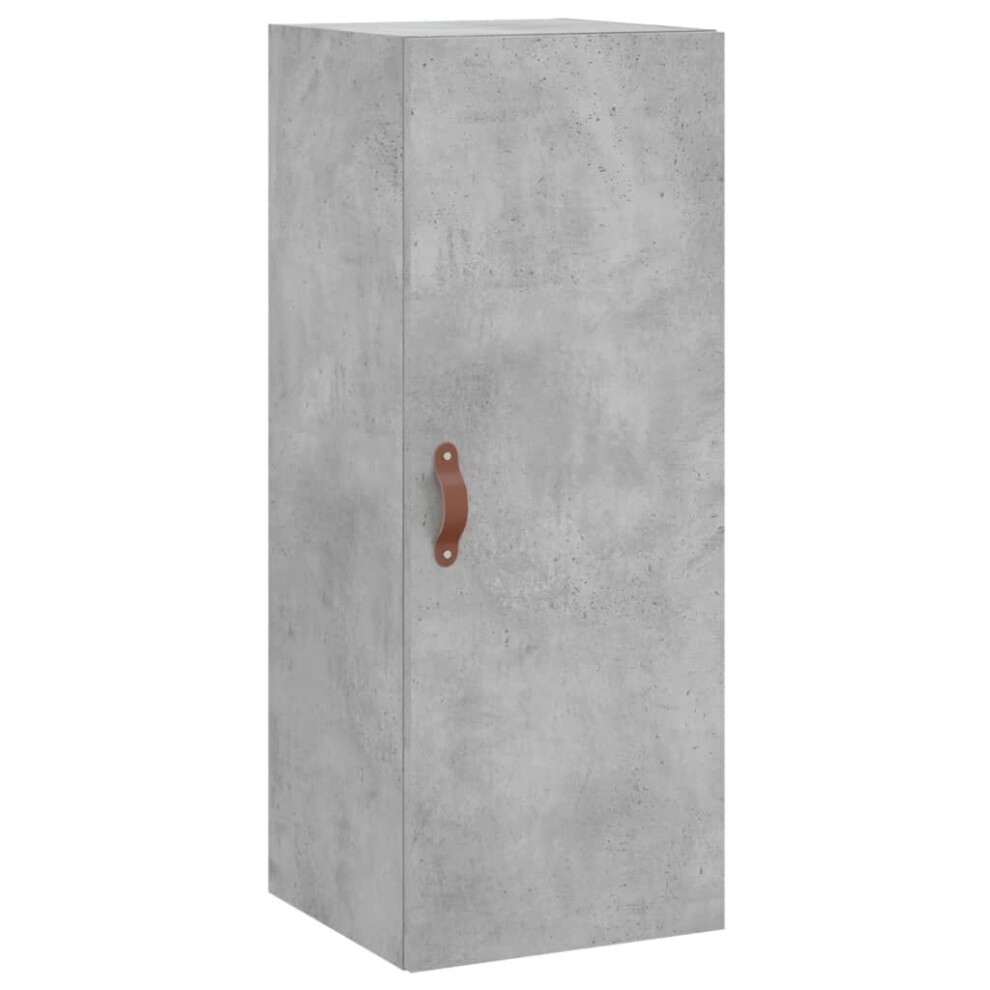 Vidaxl (Concrete Grey) Wall Mounted Cabinet Bathroom Cabinet Storage Cabinet Cupboard White White,Grey