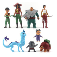 8st Raya och den sista draken figurer-Raya y el último dragón