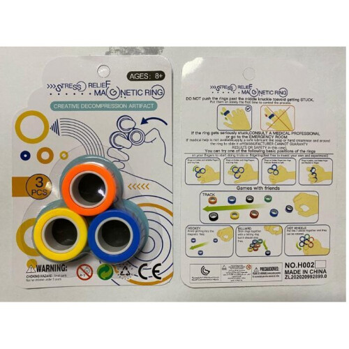Μαγνητικά Δαχτυλίδια / Fidget Toys - Μαγνητικές Μπάλες - (3-Pack) 1