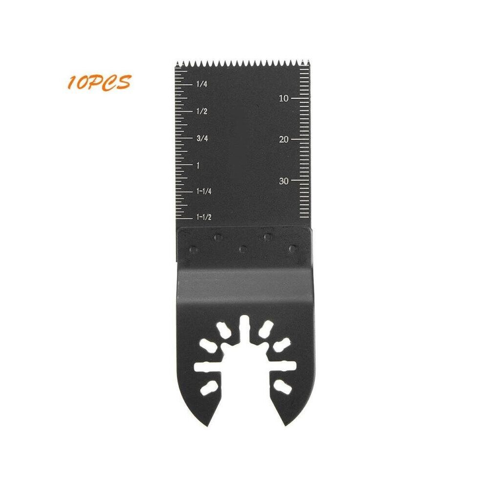 (10pc) Straight 30pcs Scale Oscillating Multi Tool Saw Blade Set For Multimaster Fein