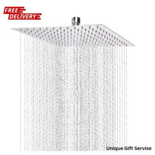 10" Large Rain Shower Head, Square High Pressure Shower Head Stainless