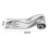 Living And Home PVC Silver Grey Prepasted Wallpaper Border Roll 10M 4