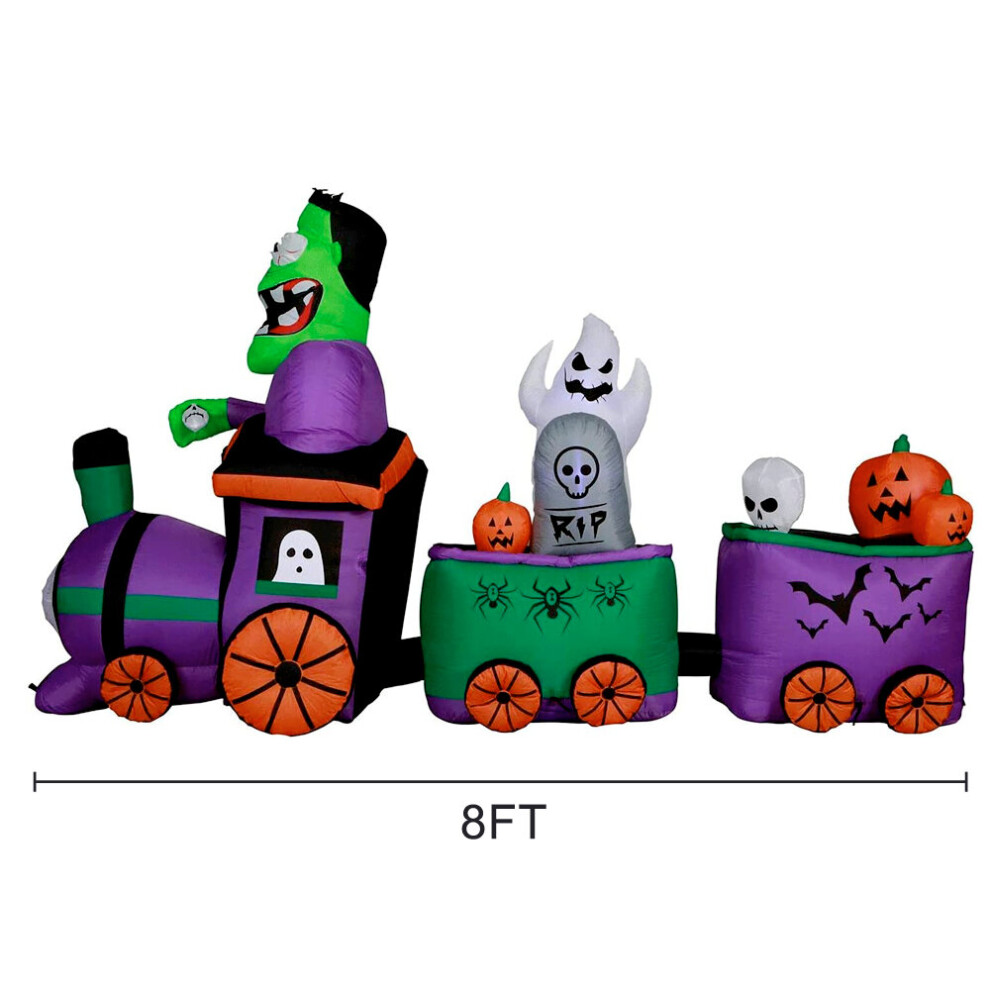 (F) Giant Train Halloween Inflatable Outdoor Indoor Decoration Props