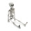 Living And Home (40CM) Halloween Realistic Posable Hanging Skeleton 6