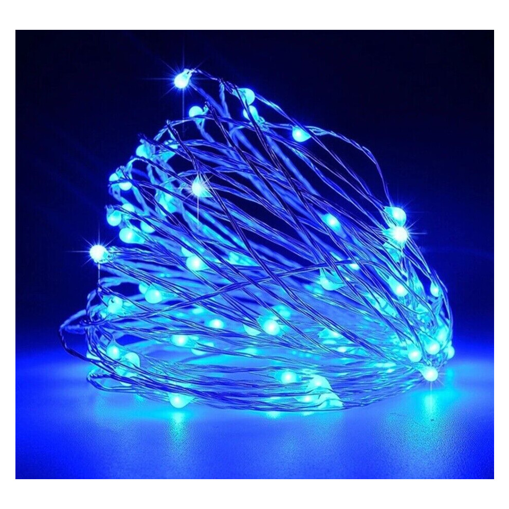 (3M 30LED, Blue) Battery Operated LED Fairy Lights, 1M 3M 5M 10M Xmas String Lights Party Wedding