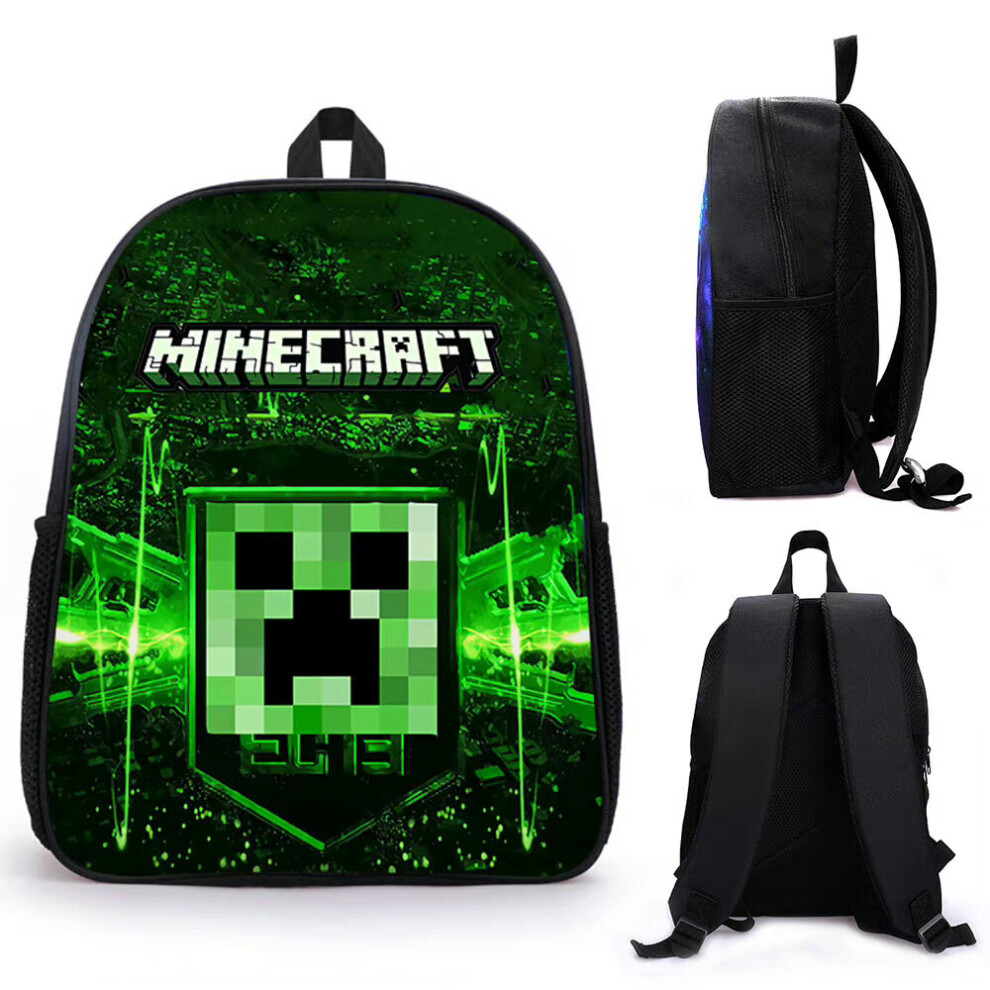 Kids Boys Girls Minecraft Backpack Travel Rucksack Large Capacity School Book Bags