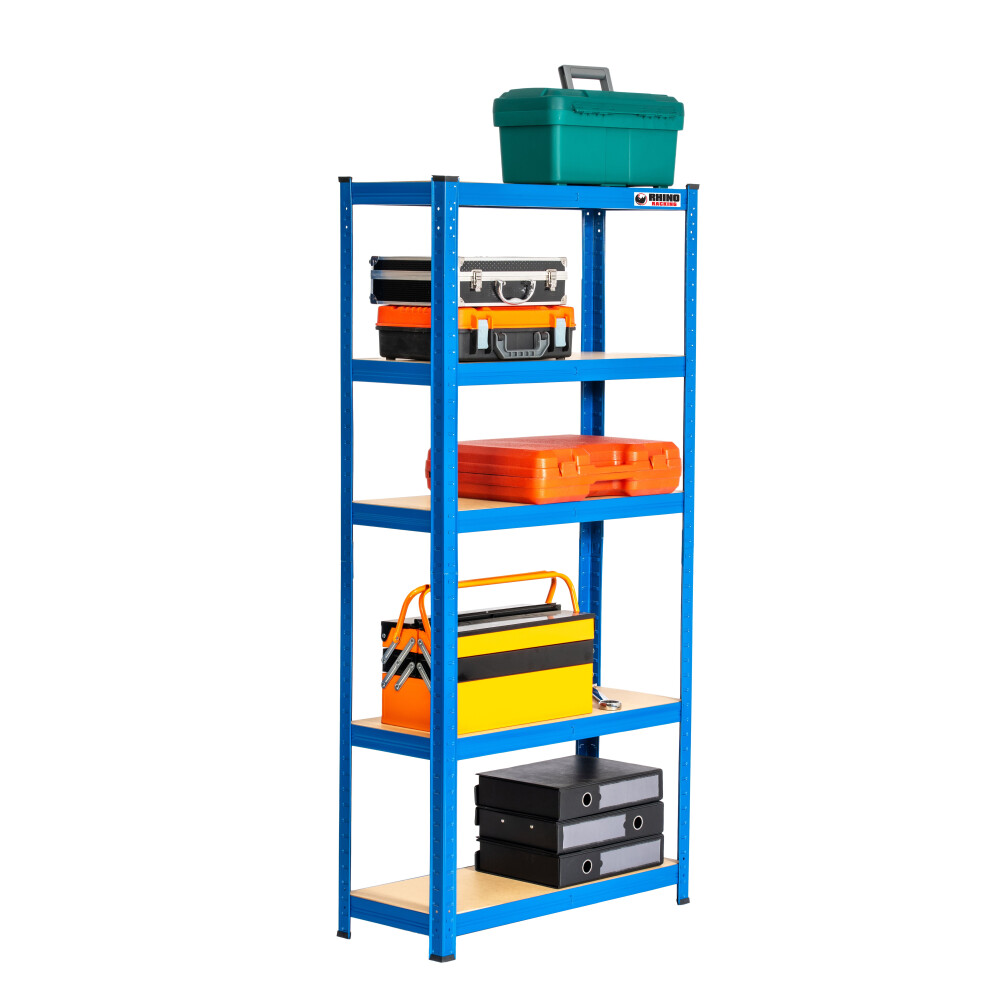 Rhino Racking 150X75x30cm | | Boltless Garage Shelving Unit | 1000Kg Blue