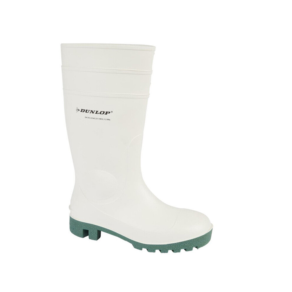 Dunlop (10 Uk) Mens Safety Wellington White