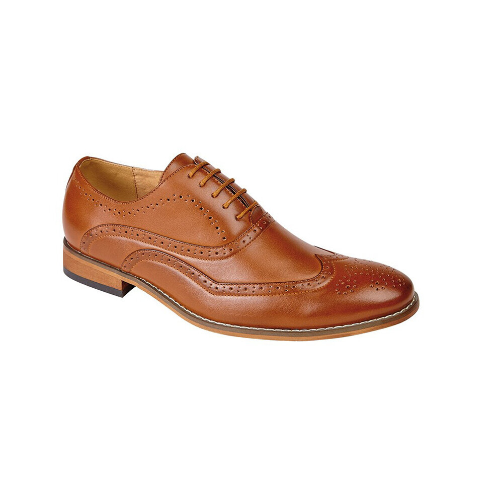 (9 UK) Mens Goor Brogue Oxford Shoe Tan