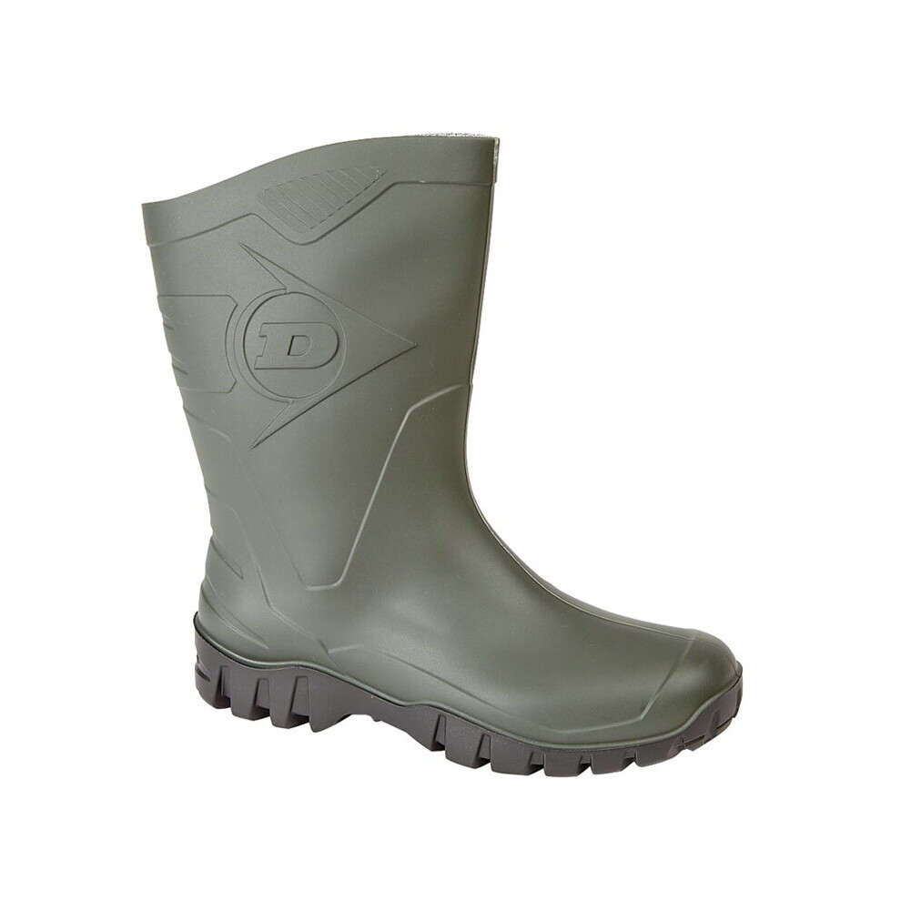 (6 UK) Womens Dunlop PVC Wellingtons Green